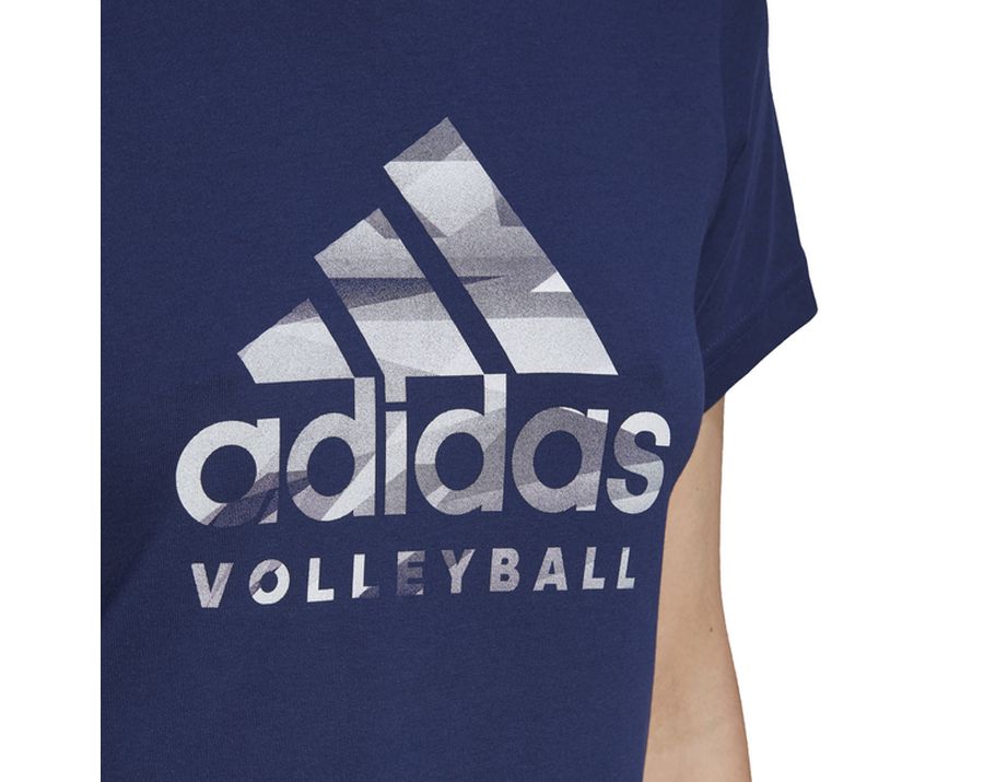 Adidas VB CAT LOGO 圖案 T 裇 (女裝)