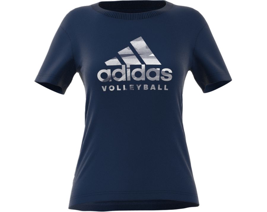 Adidas VB CAT LOGO 圖案 T 裇 (女裝)