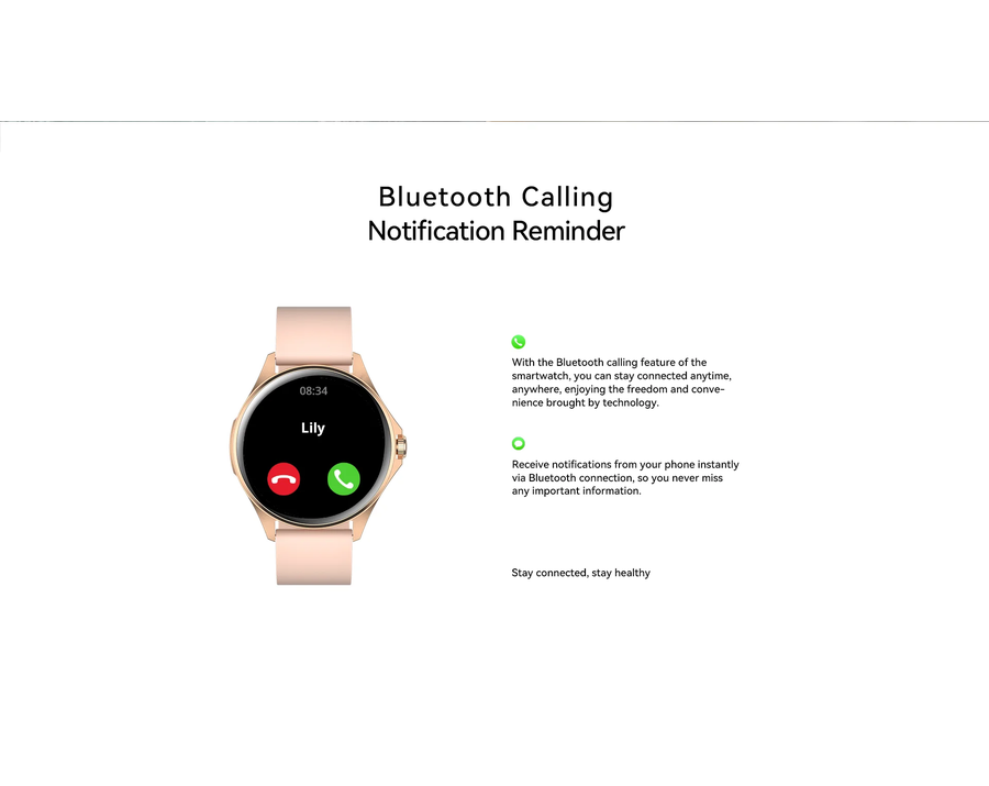 AuraFit - Ella 1 Women Smartwatch(AM12)