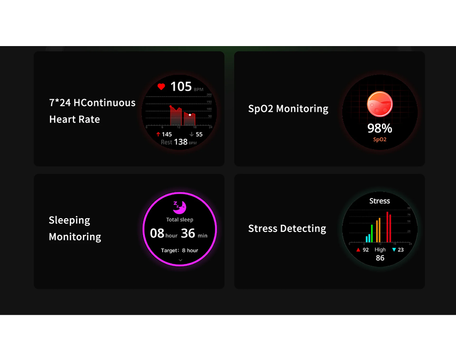 AuraFit - TREK 2 Sports Smartwatch with GPS Function (G6)
