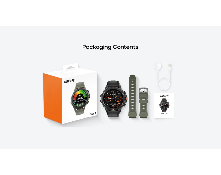 AuraFit - TREK 2 Sports Smartwatch with GPS Function (G6)