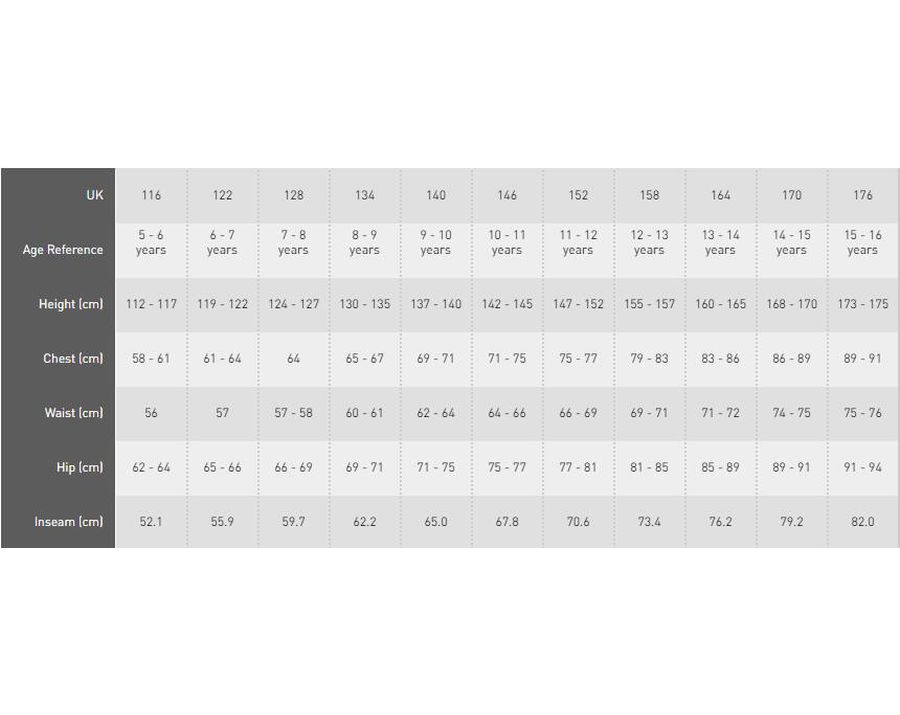 Adidas youth jacket size chart discount